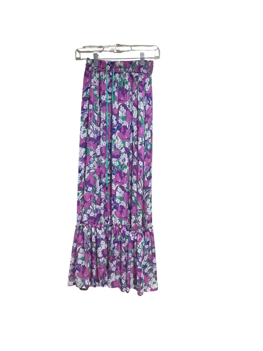 pinko printed maxi skirt in green